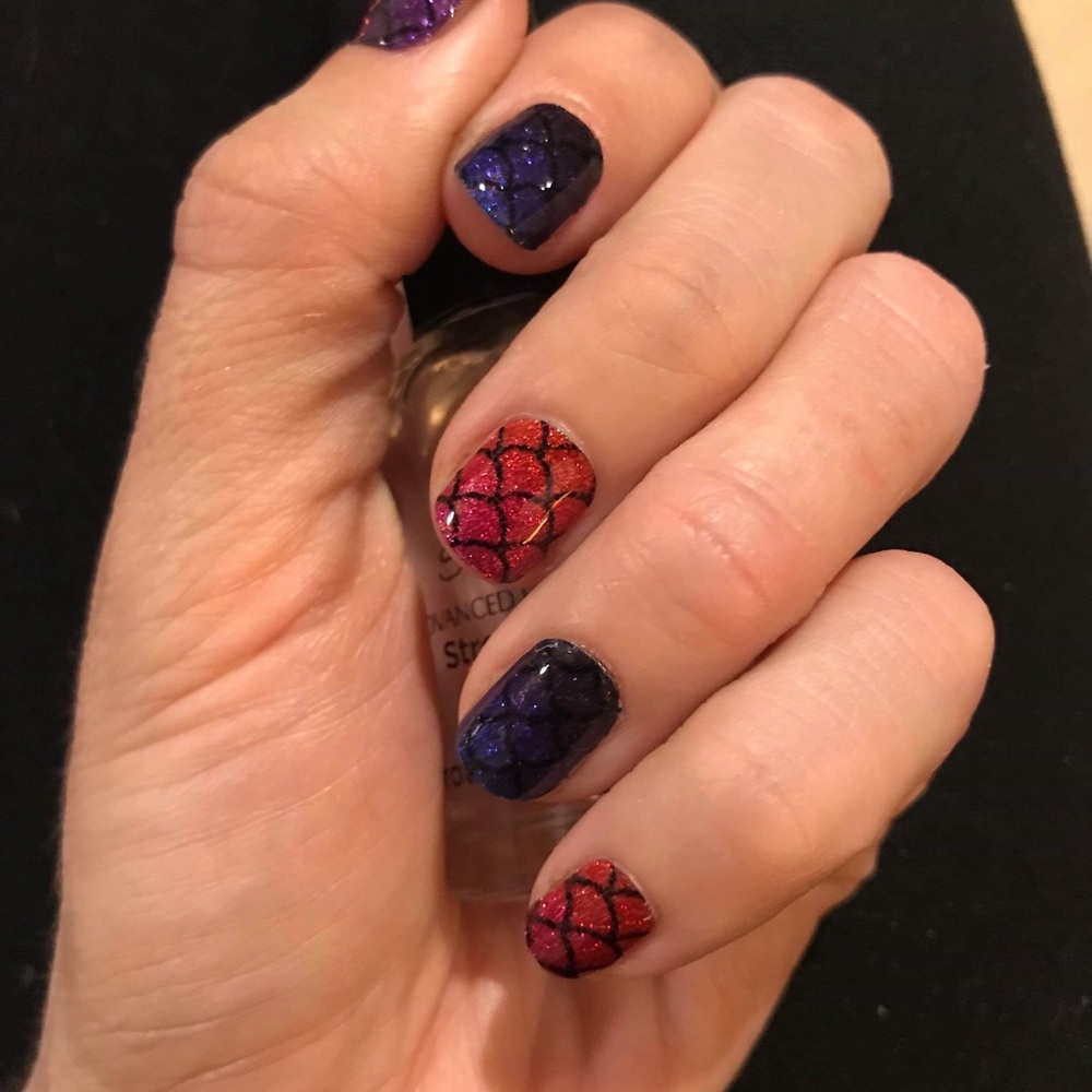 Stack any nail strips mermaid is sheer